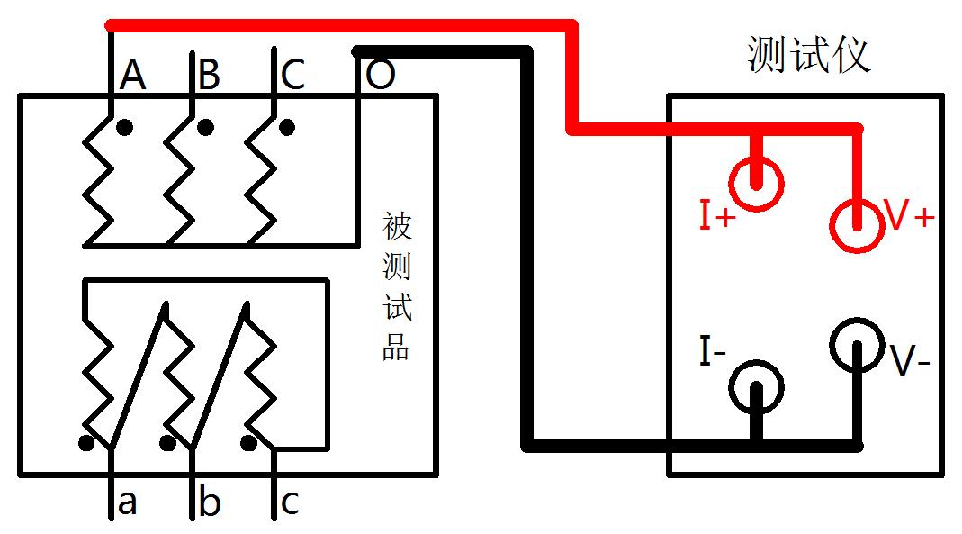 直流电阻测试仪 接线图